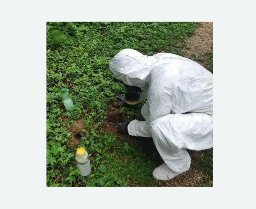 уничтожение кротов на участке Битцевский парк метро Москвы